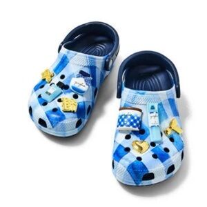 Crocs x Bath and Body works gingham M5 W7 crocs blue exclusive limited edition